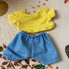 7 9 Inch Doll Plush Toy Figure T-shirt & Short Clothes Doll Accessories