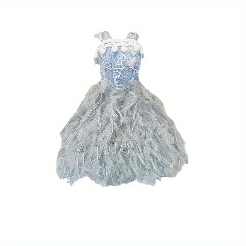 Mini Princess Doll Wedding Party Dress - Fits 11.8 Inch Doll