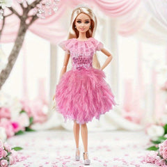 Mini Princess Doll Wedding Party Dress - Fits 11.8 Inch Doll