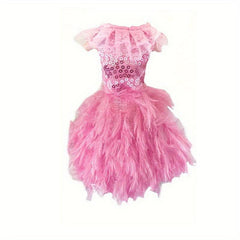 Mini Princess Doll Wedding Party Dress - Fits 11.8 Inch Doll