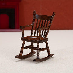 Dollhouse Mini Furniture Armrest Rocker Chair