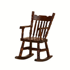 Dollhouse Mini Furniture Armrest Rocker Chair