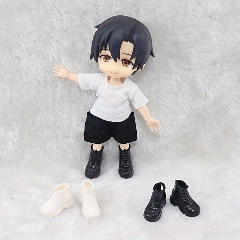 2 Pairs Doll Shoes Casual Short Boots Birthday Gift