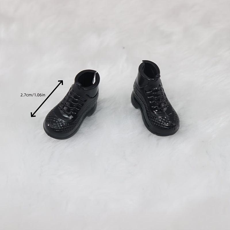 2 Pairs Doll Shoes Casual Short Boots Birthday Gift