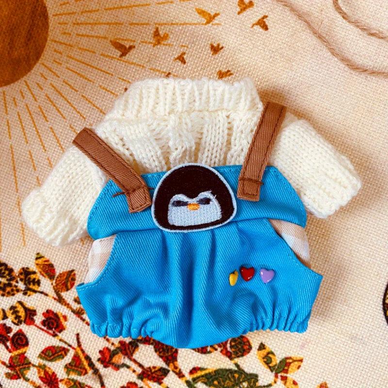 Doll Clothes Sweater Overall for 7.87in Cartoon Doll Plush Baby Toy