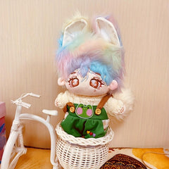 Doll Clothes Sweater Overall for 7.87in Cartoon Doll Plush Baby Toy