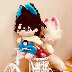 Doll Clothes Sweater Overall for 7.87in Cartoon Doll Plush Baby Toy