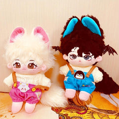 Doll Clothes Sweater Overall for 7.87in Cartoon Doll Plush Baby Toy