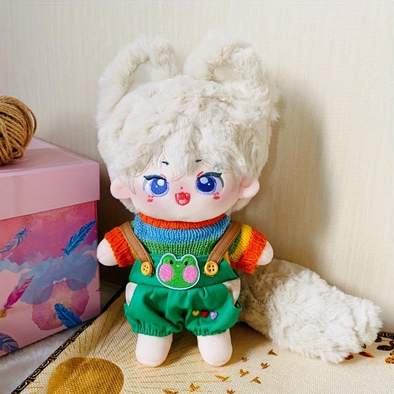 Doll Clothes Sweater Overall for 7.87in Cartoon Doll Plush Baby Toy