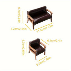 Mini Dollhouse Simulative Sofa Chair Scene Decoration