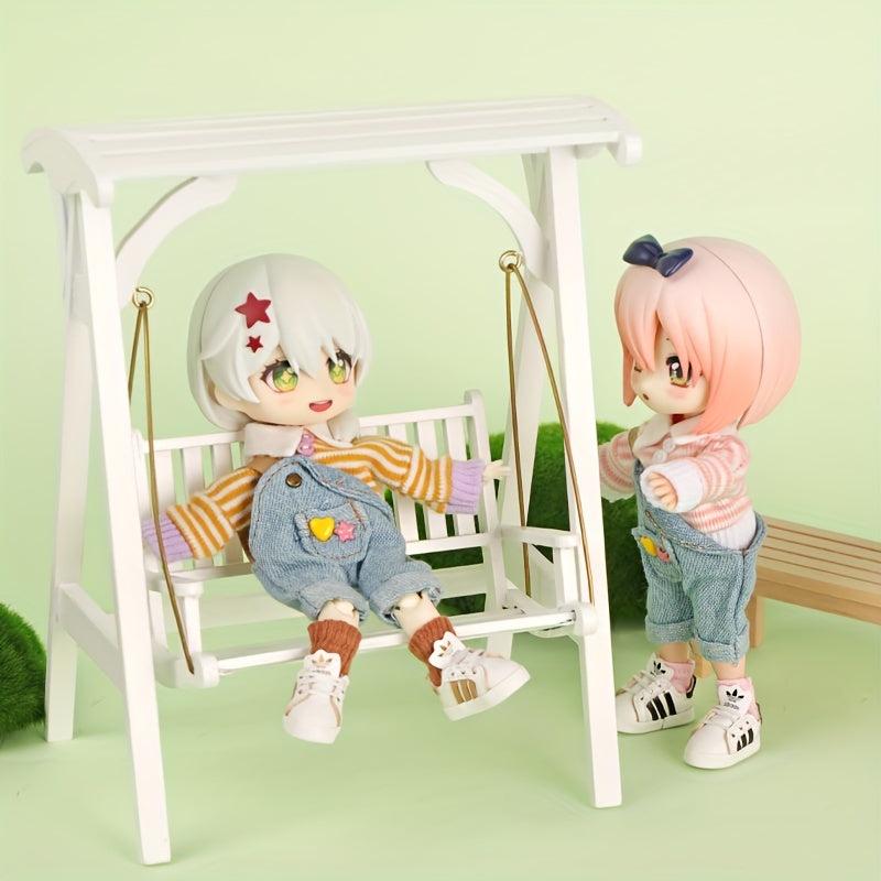 Lapel Long Sleeve Sweater Set for Dolls