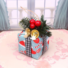 Mini Christmas Tree Hanging Decoration Set for Dollhouse Simulation