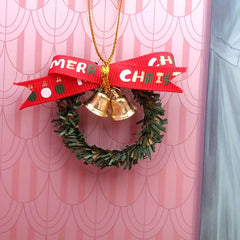 Mini Christmas Tree Hanging Decoration Set for Dollhouse Simulation