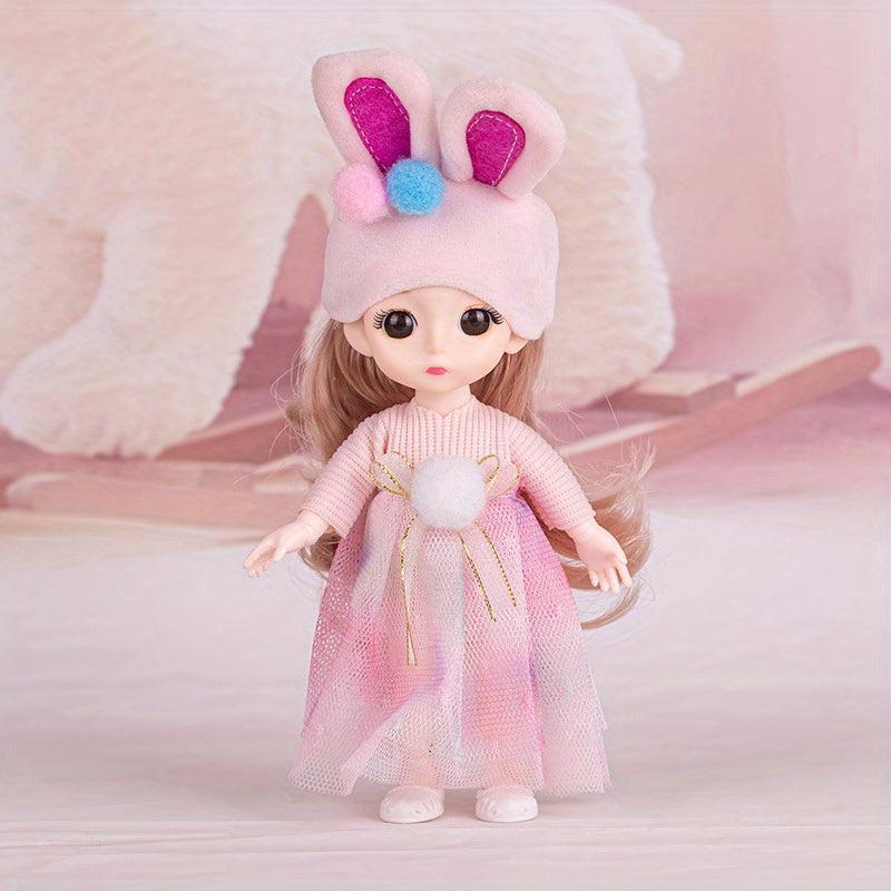 16 Little Rabbit Piglet Lamb Princess Doll Girl's Simulation Doll