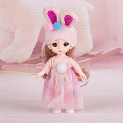 16 Little Rabbit Piglet Lamb Princess Doll Girl's Simulation Doll