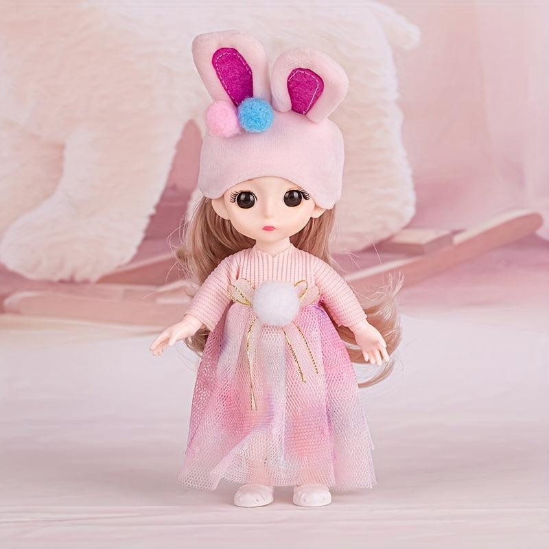 16 Little Rabbit Piglet Lamb Princess Doll Girl's Simulation Doll