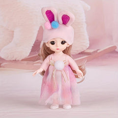 16 Little Rabbit Piglet Lamb Princess Doll Girl's Simulation Doll