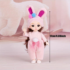 16 Little Rabbit Piglet Lamb Princess Doll Girl's Simulation Doll