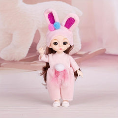 16 Little Rabbit Piglet Lamb Princess Doll Girl's Simulation Doll