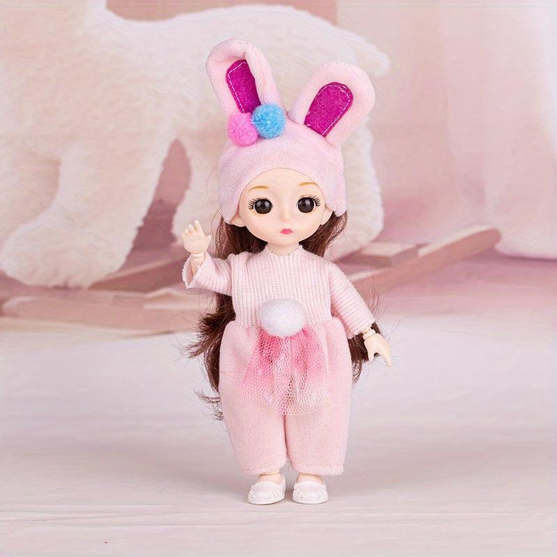 16 Little Rabbit Piglet Lamb Princess Doll Girl's Simulation Doll