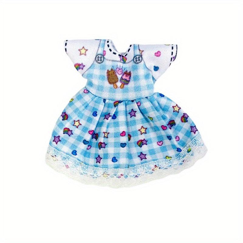 6 Inch Doll Clothes Princess Girl Doll Dress Outfits Cartoon Casual Skirt