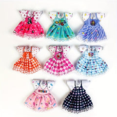 6 Inch Doll Clothes Princess Girl Doll Dress Outfits Cartoon Casual Skirt