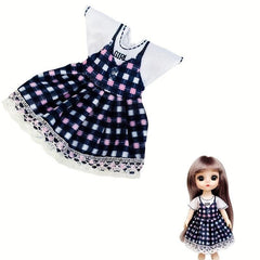 6 Inch Doll Clothes Princess Girl Doll Dress Outfits Cartoon Casual Skirt