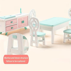 Macaron Mini Furniture Kitchen Living Room Bedroom Girl Role playing Small Furni
