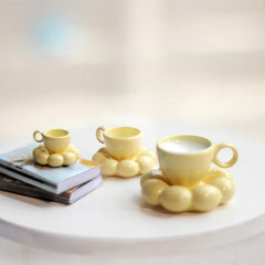 Dollhouse Flower Coaster Decoration Accessories Scene Mod