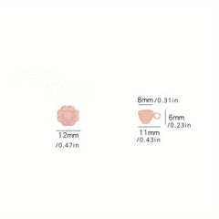 Dollhouse Flower Coaster Decoration Accessories Scene Mod