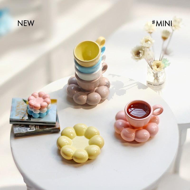 Dollhouse Flower Coaster Decoration Accessories Scene Mod