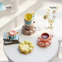 Dollhouse Flower Coaster Decoration Accessories Scene Mod