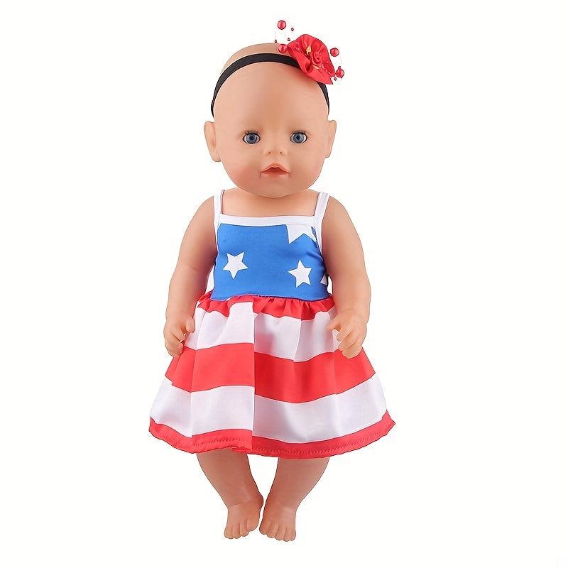 Star Striped Dress Doll Clothes 45 72 Cm Doll Not Included