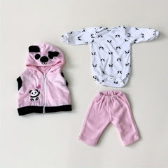 Cute Panda Reborn Doll Outfit for 16-18 Inch Dolls