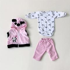 Cute Panda Reborn Doll Outfit for 16-18 Inch Dolls