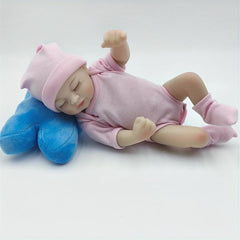 25 Pink Dress Vinyl Reborn Doll Toy Gift