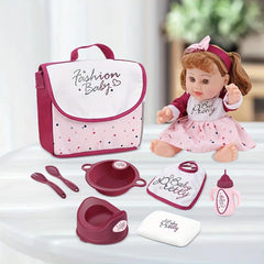 Realistic Rebirth Mommy Backpack Doll Accessories with IC Drinking Water
