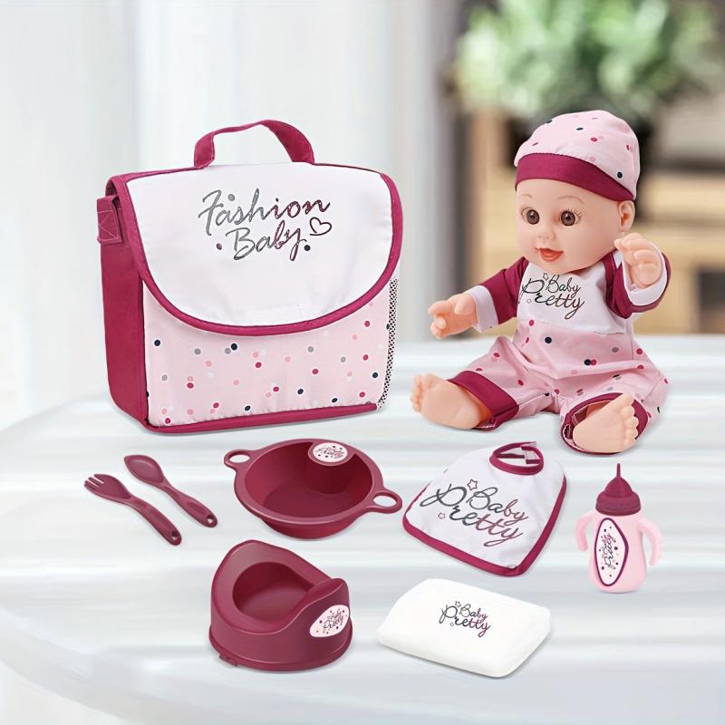 Realistic Rebirth Mommy Backpack Doll Accessories with IC Drinking Water