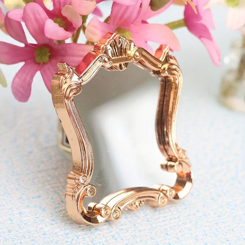 1:12 Scale Mini Vintage Bedroom Mirror Dollhouse Accessory