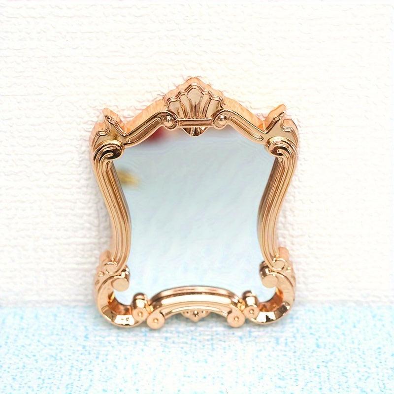 1:12 Scale Mini Vintage Bedroom Mirror Dollhouse Accessory