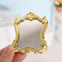 1:12 Scale Mini Vintage Bedroom Mirror Dollhouse Accessory