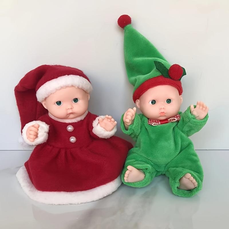 Christmas Dolls Santa Hat Dolls Plush Toys Doll House Accessories