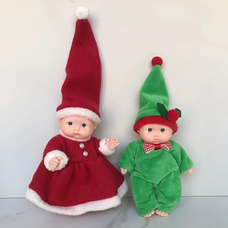 Christmas Dolls Santa Hat Dolls Plush Toys Doll House Accessories