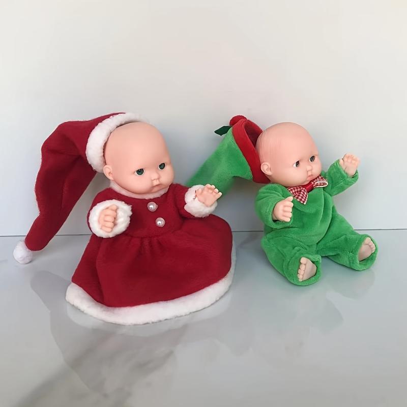 Christmas Dolls Santa Hat Dolls Plush Toys Doll House Accessories