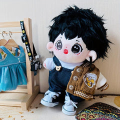Short Hair Doll Plush Doll Clothes Skeleton Optional Star Doll