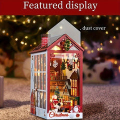 1pc DIY Christmas Gift Luminous Decoration House Model Desktop Ornament