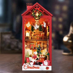 1pc DIY Christmas Gift Luminous Decoration House Model Desktop Ornament