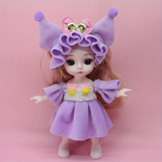 Mini Doll With Multiple Joints Little Figure Toy Keychain Toy Gift