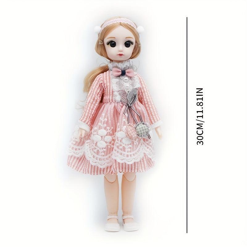 12 Inch 30 48 Cm Window Box Doll With Clothes Shoes Movable Joints Model Girl