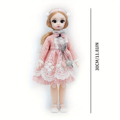 12 Inch 30 48 Cm Window Box Doll With Clothes Shoes Movable Joints Model Girl